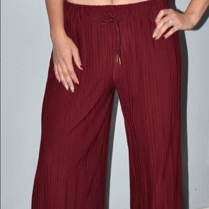 Wine Palazzo Pants